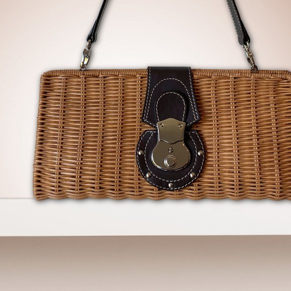 Randloph Duke Handbags - NWT The Look Randoph Duke Lockable Rattan Handbag